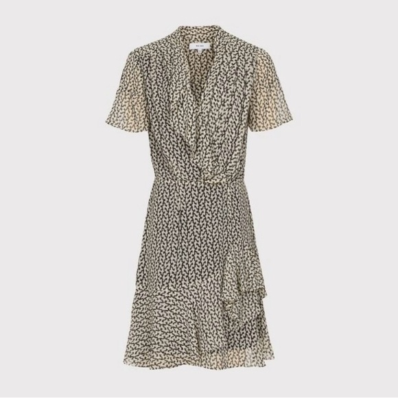 Reiss NWT | Paris Chiffon Ruffle Mini Dress 2 - Picture 12 of 12